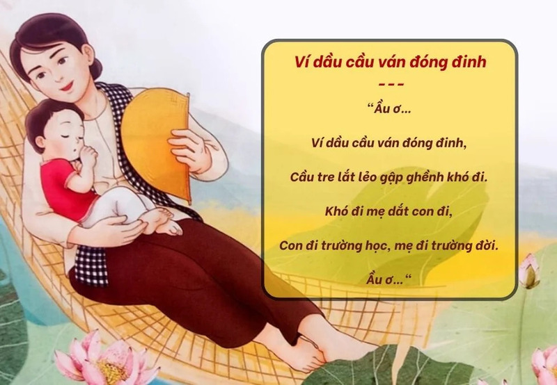 Những bài hát ru, đồng dao và câu chuyện ngắn giúp trẻ ghi nhớ âm thanh, nhịp điệu và từ ngữ. 
