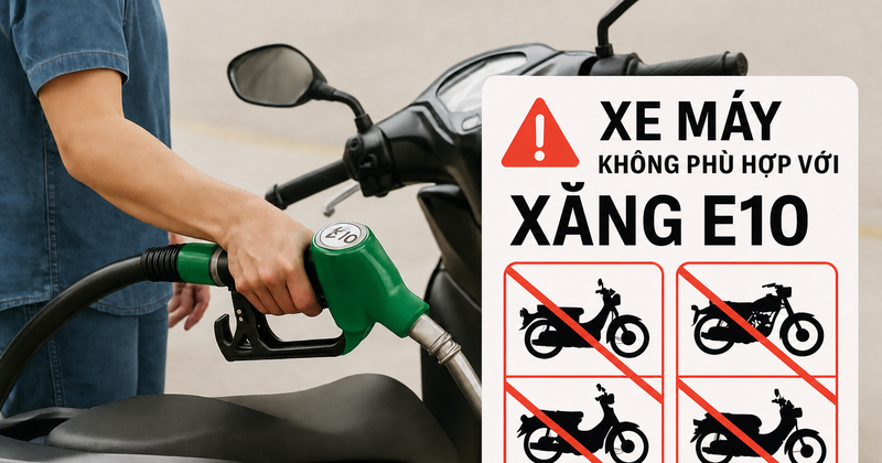 Xe đời cũ, xe ít chạy hoặc xe dùng chế hòa khí cần được kiểm tra kỹ trước khi sử dụng xăng E10. 