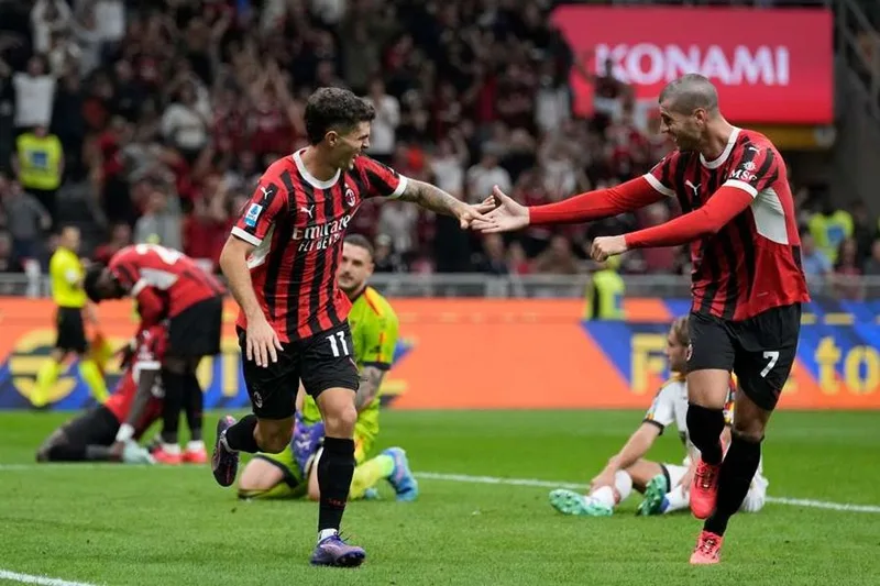 Pulisic khoác áo AC Milan tại Serie A.